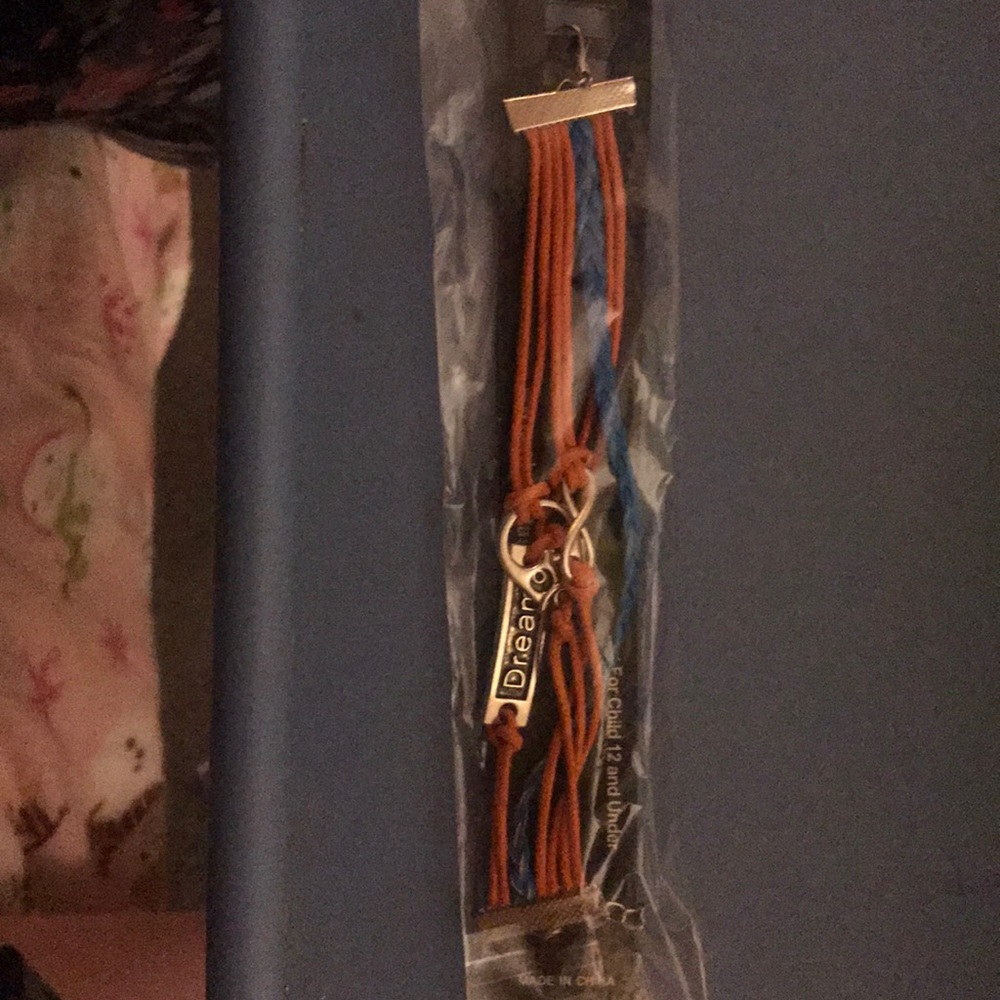 NWT leather and metal bracelet